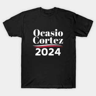 OCA Alexandria Ocasio-Cortez 2024 We Can Wait #4 T-Shirt